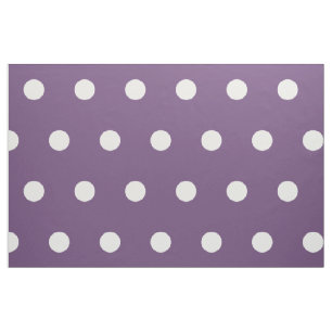 Tissu Pois blancs sur le prune