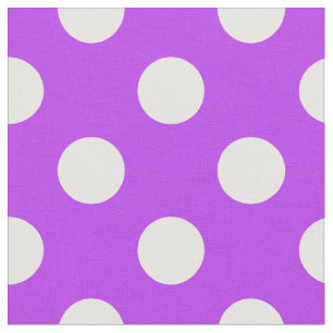 Tissu Pois blancs sur violet clair