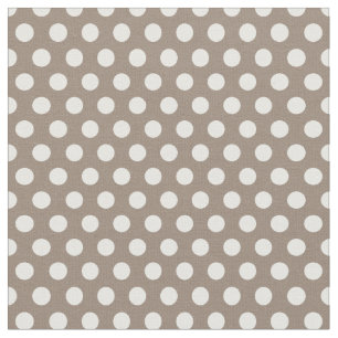 Tissu Pois Brown Mocha