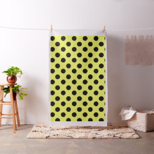 Tissu Pois Jaune Et Noir