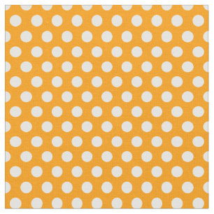 Tissu Pois orange