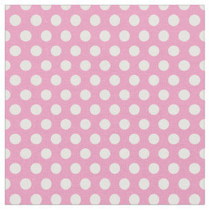 Tissu Pois rose