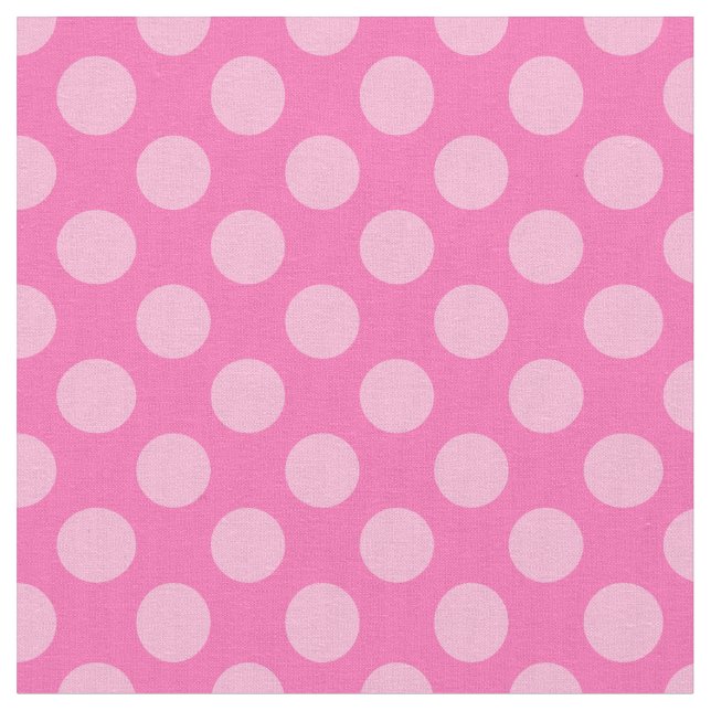 Tissu Pois roses chauds (Fermer)