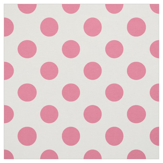 Tissu pois roses et blancs (Échantillon)
