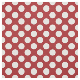 Tissu Pois rouges, Motif à points polka, points, pointil