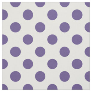 Tissu Pois ultra-violet sur le blanc