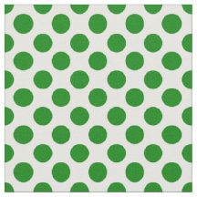 Pois verts sur Motif blanc