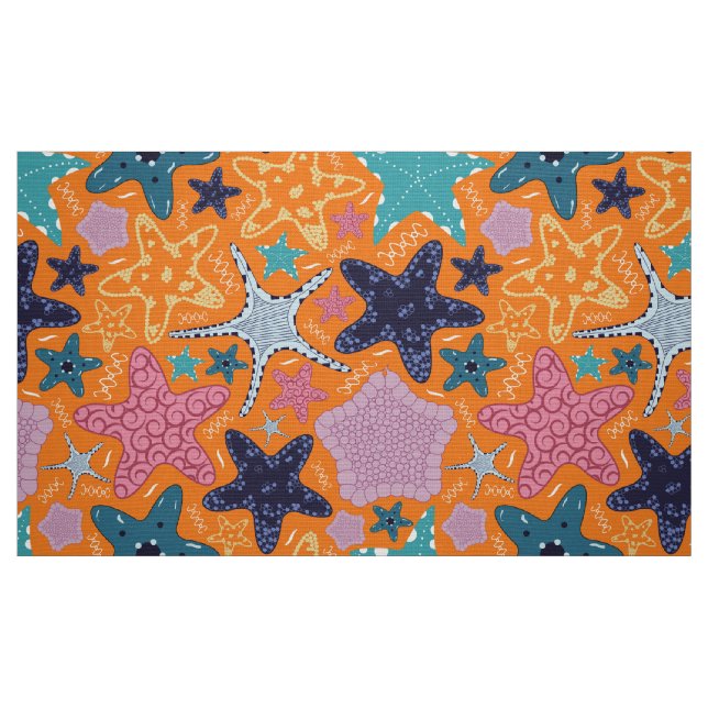 Tissu Poissons étoiles (Fat Quarter)