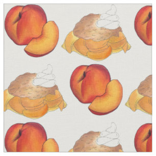 Tissu Poissons frais Fruit Georgia Poeach Cobbler Desser