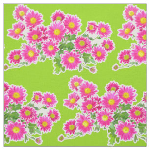 Tissu Poissons roses / Bouquet Asters + vos idées
