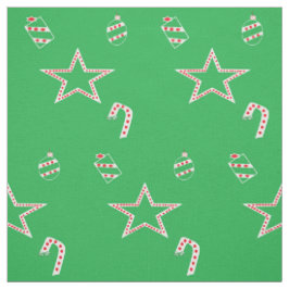 Tissu Polka Dot Tissus de Noël verts