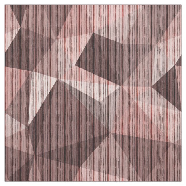Tissu Polygone de texture beige et brune (Échantillon)