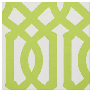 Tissu Pomme Green Trellis Grande échelle
