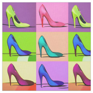 Tissu Pompes de Stiletto, Poster d'Art à talons hauts