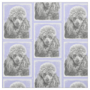 Tissu Poodle (Jouet, Miniature) Peinture originale de Ch