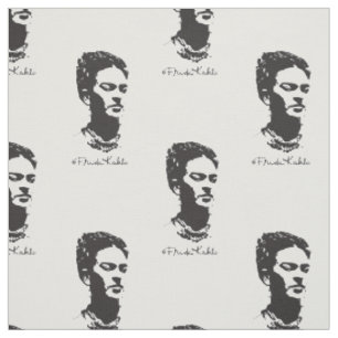 Tissu Portrait de Frida en ombre
