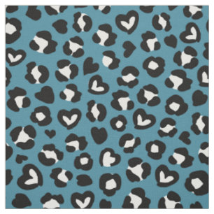 Tissu Poster de animal, Léopard Bleu, Zones de Cheetah, 