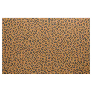 Tissu Poster de animal Leopard tendance Black Orange