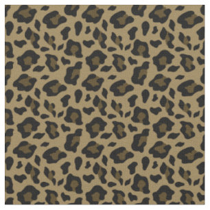 Tissu poster de animal motif léopard brun