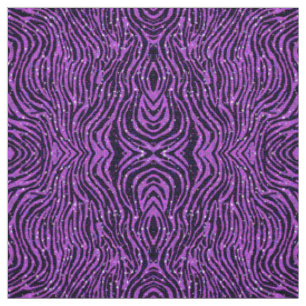 Tissu poster de animal pourpre de zèbre avec des partie