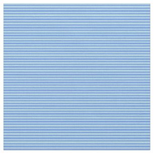 Tissu Poudre Bleu et Cornouailles Bleu Lignes