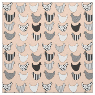 Tissu Poulet graphique amusant Motif sans couture