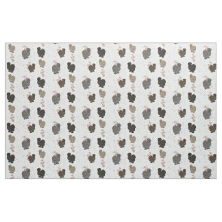 Tissu Poulets de Silkie