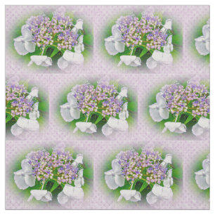 Tissu pourpre blanc rose d'impression de pays