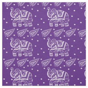 Tissu Pourpre de Bloc-copie d'Indien Paisley et