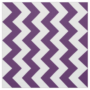 Tissu pourpre et blanc vertical de motif de zigzag