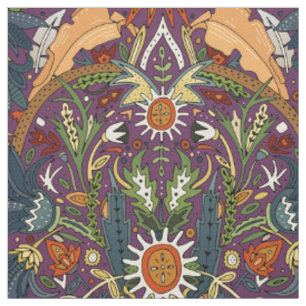 Tissu Pourpre victorien de damassé