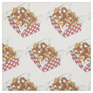 Tissu Poutine Québec Canada Aliments canadiens Fries fra