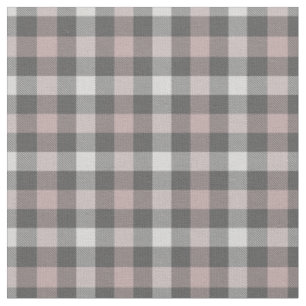 Tissu Pratique gris et rose plaid moderne motif nouveau