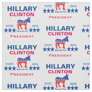 Tissu Président 2016 de Hillary Clinton