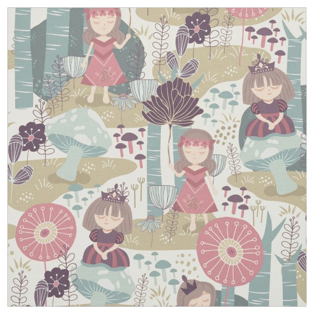 Tissu Princesse de la forêt (Échantillon)