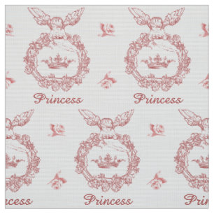 Tissu Princesse gravée par cru Crown avec l'ange