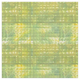 Tissu Printemps jaune et vert Motif Abstrait joyeux