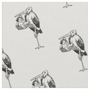 Tissu Publicité Vintage pour bébés en cigogne 1902