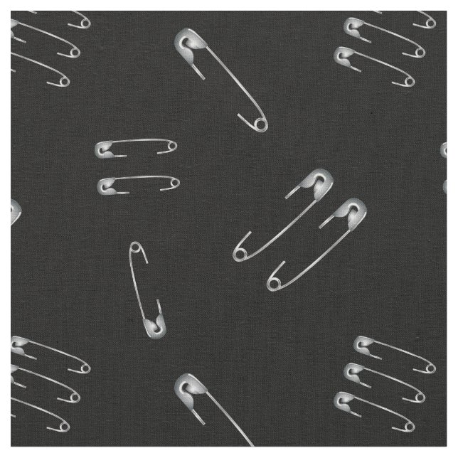 Tissu Punk Rock Motif d'épingle de sécurité de goth méta (Fermer)