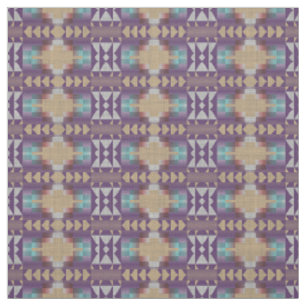 Tissu Purple Aqua Turquoise Taupe Beige Rouge Ethnique