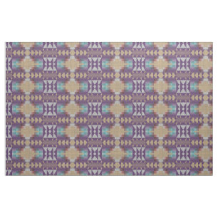 Tissu Purple Aqua Turquoise Taupe Beige Rouge Ethnique