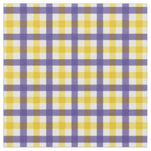 Tissu Purple et jaune clair En vichy plaid/ Tartan