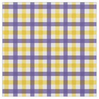 Tissu Purple et jaune clair En vichy plaid/ Tartan