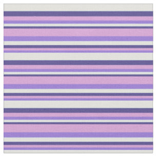 Tissu Purple, Plum, Ardoise foncée Bleu & Lignes Cyan Lé