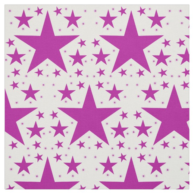 Tissu Purple Superstar Collection Fabric Motif (Échantillon)