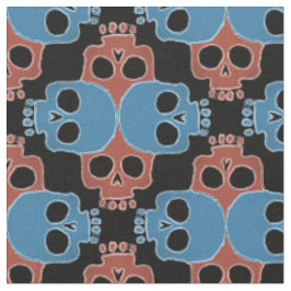 Tissu Puzzle de crâne d'amusement