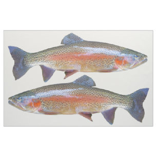 Tissu Quart de graisse de truite arc-en-ciel