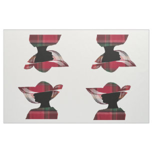 Tissu Quatre femmes Casquette Silhouette Madras Motif