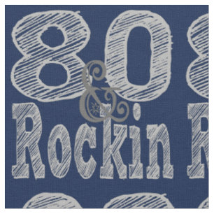 Tissu Quatre-vingts et Rockin