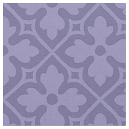 Tissu Quatrefeuilles néo-gothiques, violet atténué